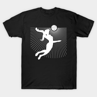 Volleyball Girl Symbol Graphic T-Shirt